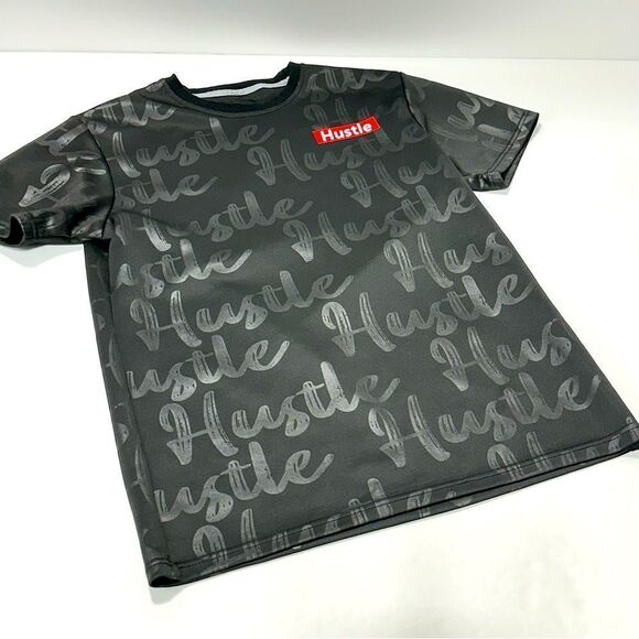 Encrypted Hustle Shirt Black Short Sleeve Medium - Picture 3 of 8